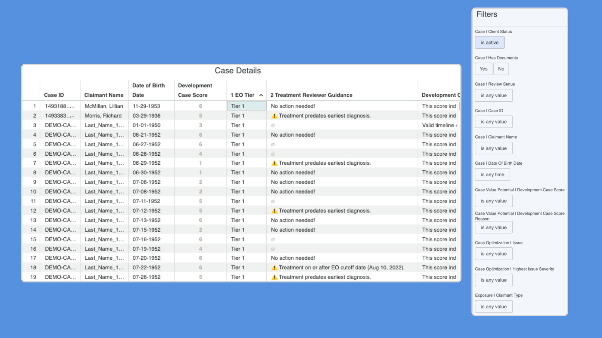 CLJ Inventory with filters
