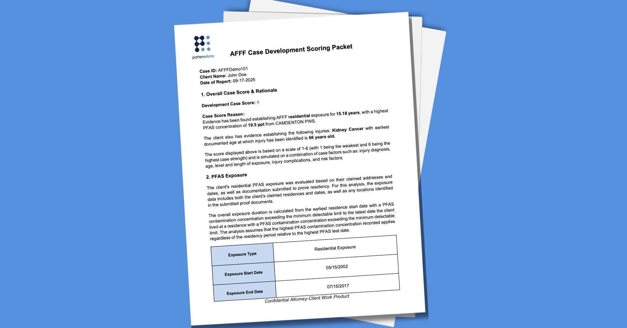 Generate and export claimant work product