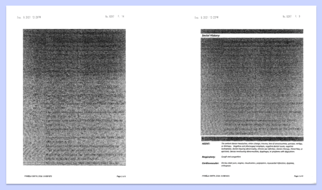 illegible scans medical records