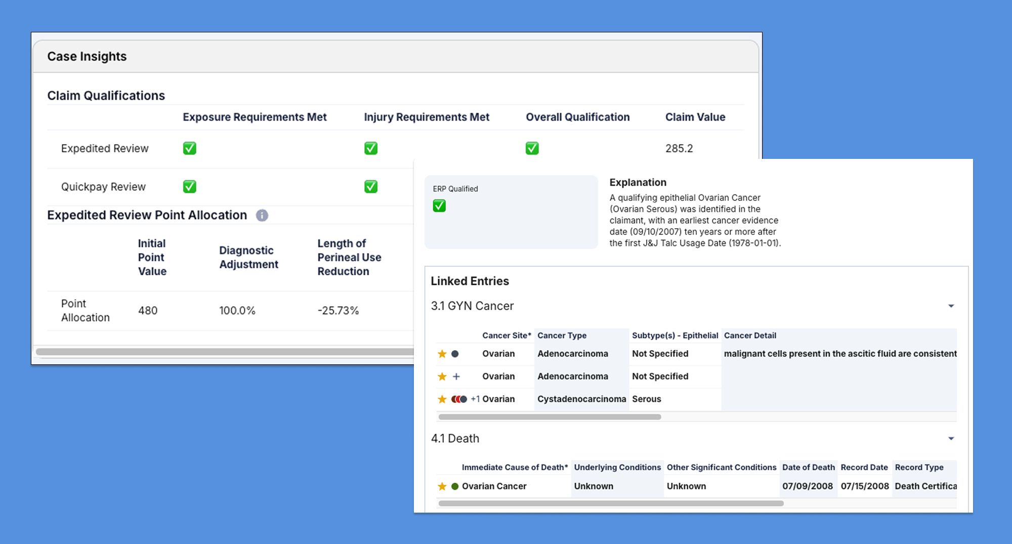 Talc Case Insights SC